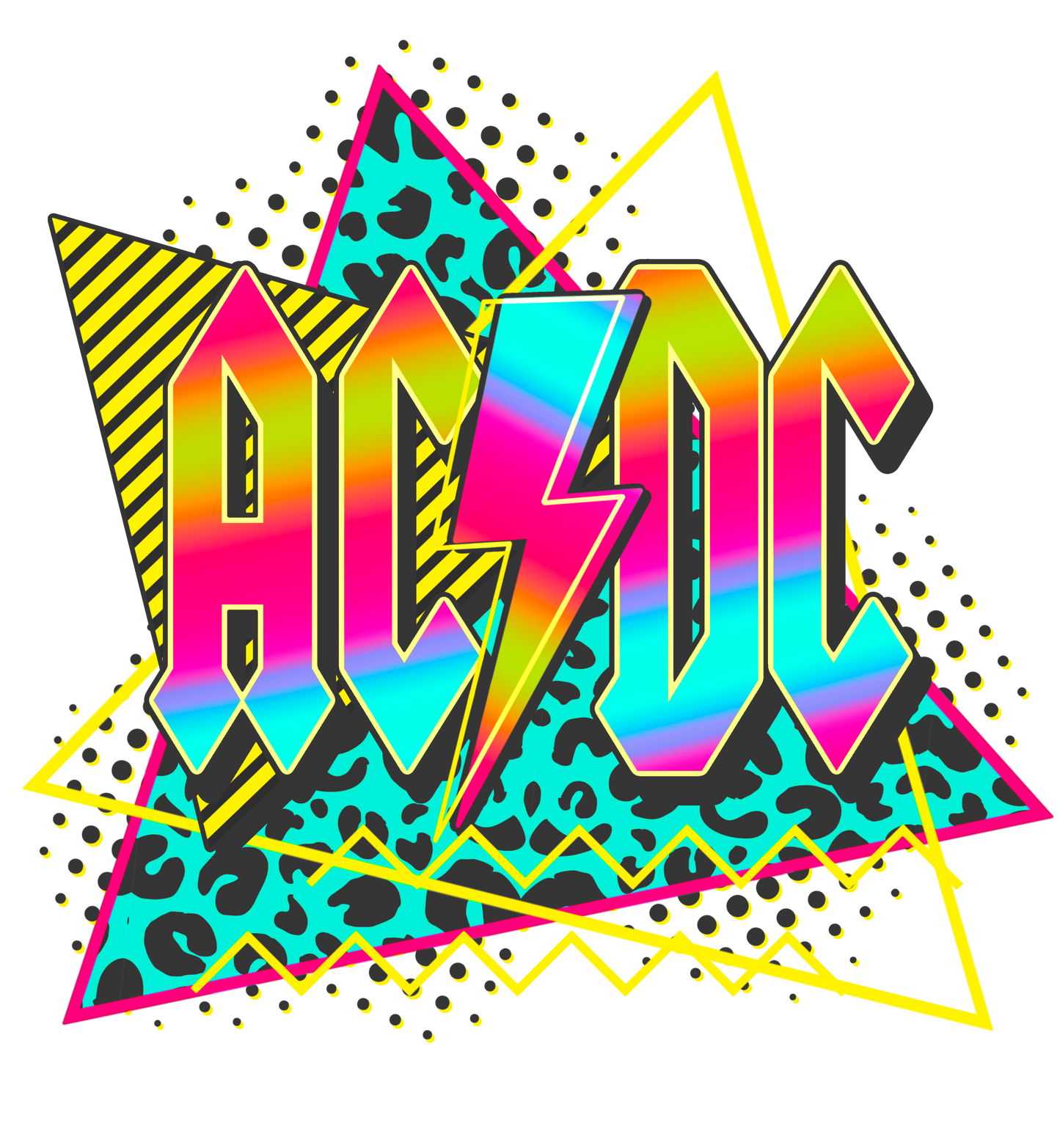 Retro Rock Band DTF Transfer