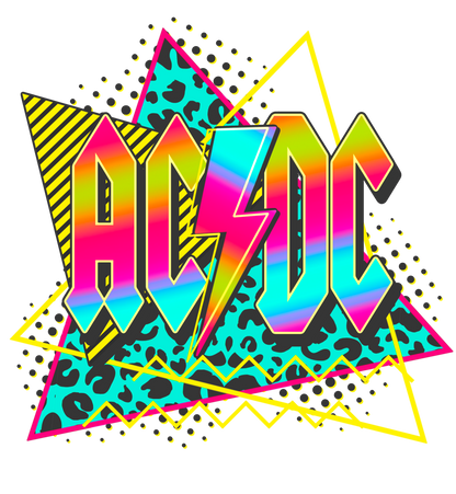 Retro Rock Band DTF Transfer