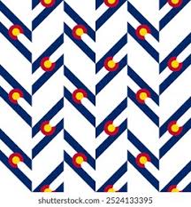 Angled CO Flag Dog Collar