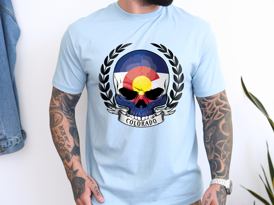 Colorado Skull Flag T-Shirt