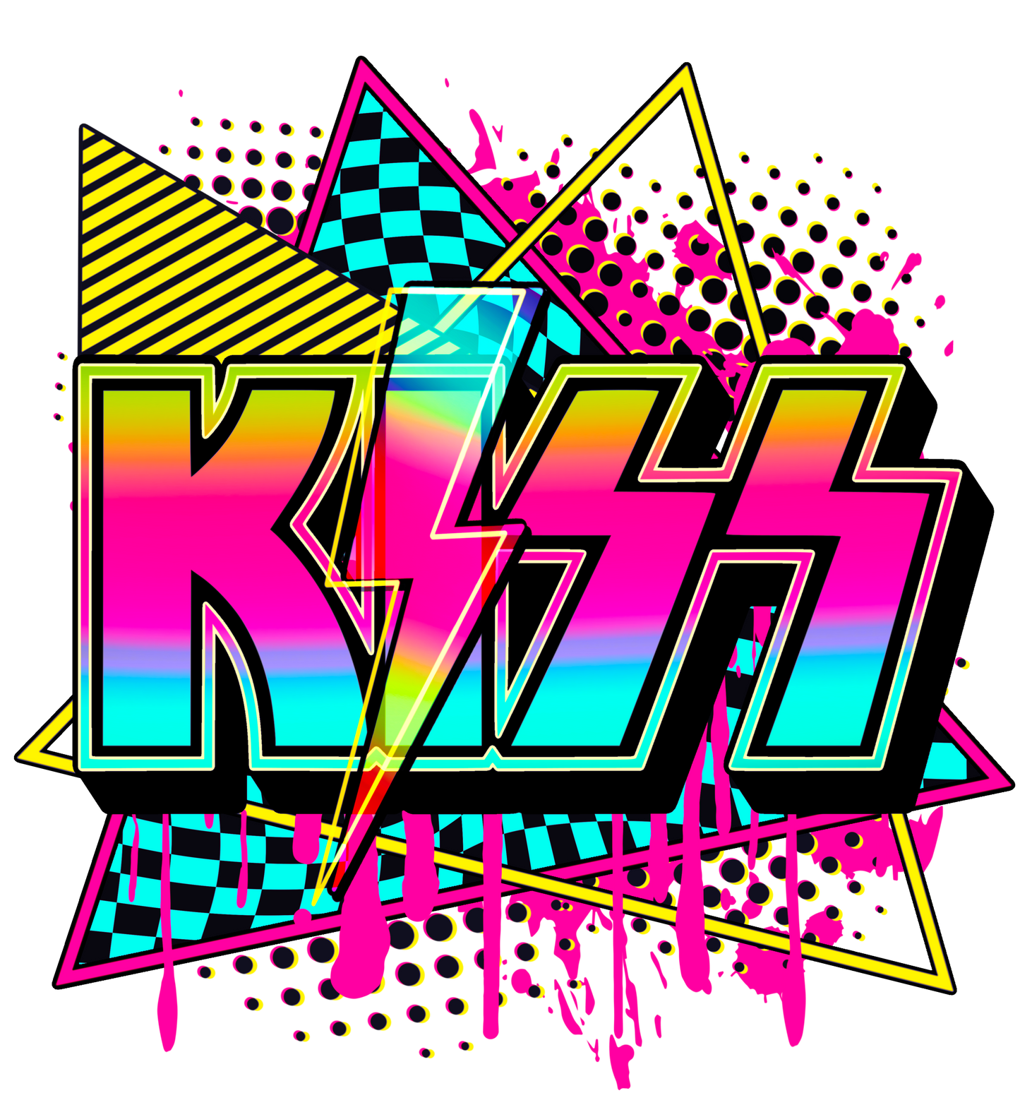 Retro Rock Band DTF Transfer
