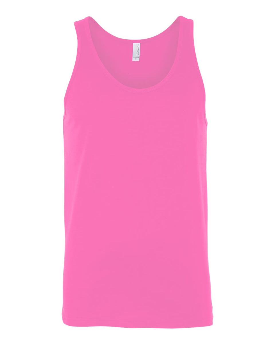 Hot Pink Bella+Canvas Standard Jersey Tank