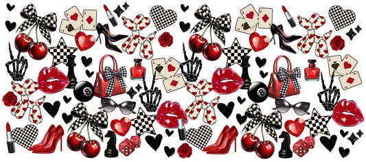 Cherry Coquette Dog Collar