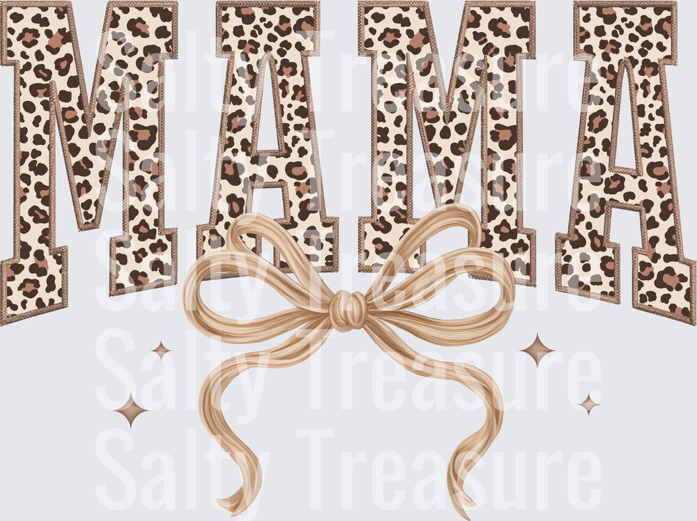 Leopard Mama Coquette Bow - DTF Transfer