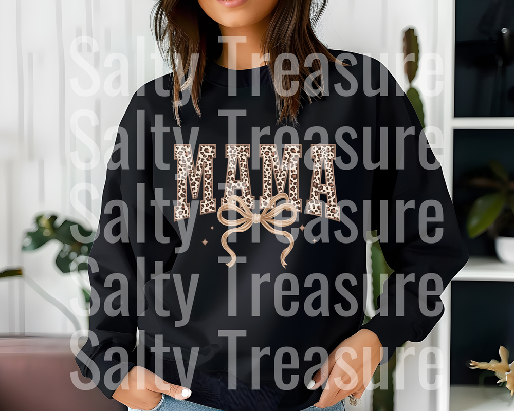 Leopard Mama Coquette Bow - DTF Transfer